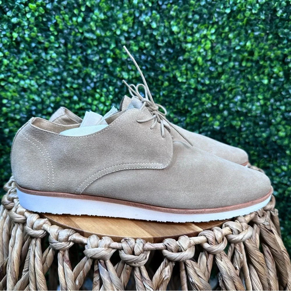 Nisolo x Anthropologie travel derby in stone new‎ in box